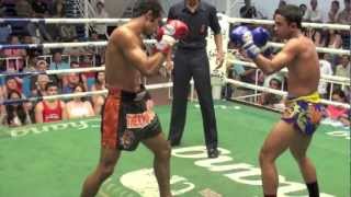 Marcel Gaines (Tiger Muay Thai) vs Veerasak @ Bangla Thai Boxing Stadium