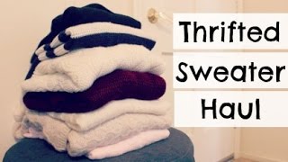 Thrifted Sweater Haul