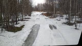 Тром полноуправляемый,первые выезды на природу.