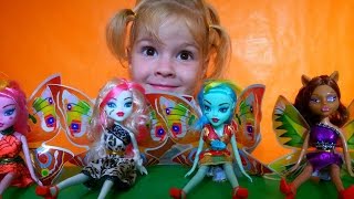Необычные куклы с крыльями бабочек