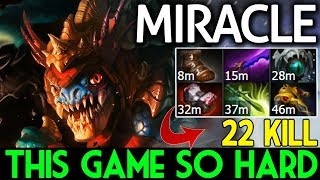 Miracle- Dota 2 7.07 [Slark] This Game So Hard - 22 Kills