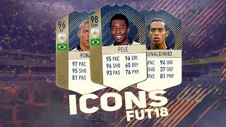FIFA 18 - LES 120 CARTES ICONS SUR FUT18 !