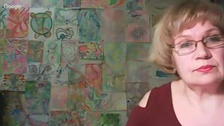 Правополушарное рисование.Мастер-класс.Монотипия(отпечаток  на половинке листа)