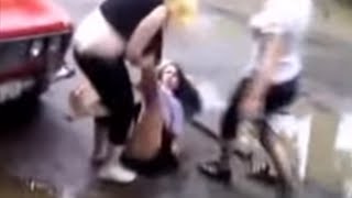 Крутые разборки женщин за рулем_Жесть