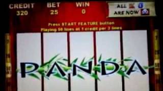 Panda -1c  2x Triggering Bonus Round