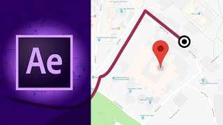 How to Animate a Map Destination in After Effects in 2018