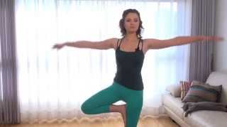 Утренняя йога - позы стоя - улучшение тонуса всего тела