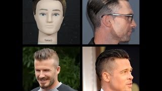 Haircut Tutorial - Men's Undercut - Adam Levine - David Beckham - Brad Pitt