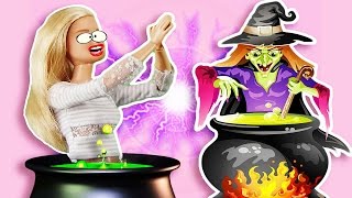 БАРБИ ПРЕВРАТИЛАСЬ В ВЕДЬМУ! Куклы Барби Мультик для девочек на русском Barbie Серия 47