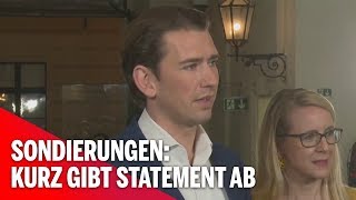 Sondierungsgespräche: Statement von Kurz