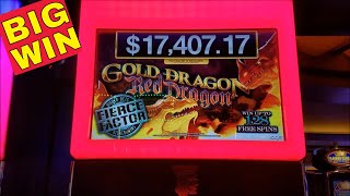 Gold Dragon Red Dragon Slot Machine Max Bet BONUS ★BIG WIN★ & ★HUGE LINE HIT★ # Slot Machine BIG WIN