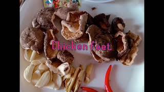 How to cook chicken feet adobo with dried mushroom -ala galactica|
