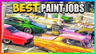 GTA 5 Online - TOP 5 Best RARE Paint Jobs & SEXY Crew Car Color Schemes of 2018! (GTA 5 Paint Jobs)