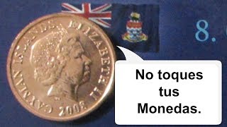 Ten cuidado con tus monedas podrías diñarlas/1 CENTAVO 2008 de ISLAS CAIMÁN