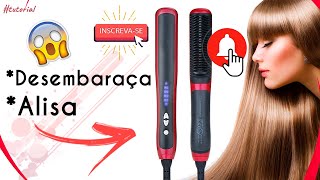 ESCOVA ALISADORA CHAPINHA ELÉTRICA l ALISA DE VERDADE ? l ESQUENTA? l VALE A PENA? l YDTECH 81978