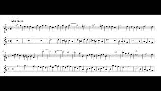 G.  F.  Haendel, Sonata IX in d set for 2 alto recorders