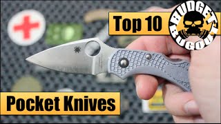 Top 10 Favorite EDC Knives -- Best Pocket Knives for Everyday Carry | EDC Knife Review