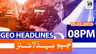Geo Headlines 08 PM | 5th February 2020