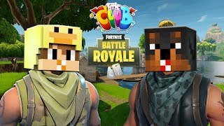 MINECRAFT FORTNITE || THE BATTLE BUS THROWS THE LITTLE CLUB INTO A BATTLE STORM!!
