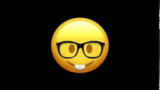 Nerd Face Free animated emoji Green screen all faces - Intro Video Maker