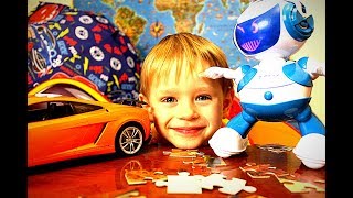Роботы для детей  Игрушки для мальчиков как Тоботы Детское видео 2018 Гришка и игрушечные машинки