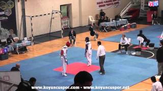 63kg Orhan Gunduz vs Ugur Deniz (2013 Turkish Senyor TKD Championships)