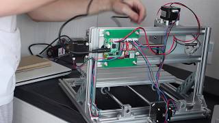 Первое подключение CNC 2418. Тестовый запуск.