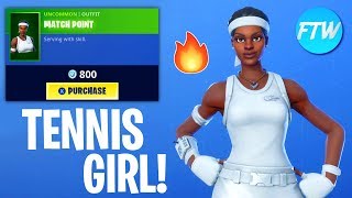 Fortnite Item Shop *NEW* TENNIS GIRL SKIN MATCH POINT!!! (Fortnite Battle Royale)