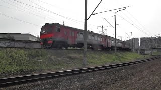 Электропоезд ЭД2Т-0026 станция Москва-Рижская