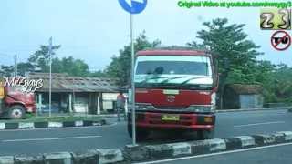 Nissan Diesel Trucks CDA260 Turn Around On Busy Road