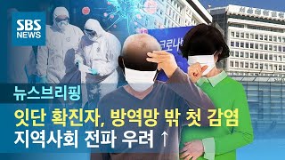 잇단 확진자, 방역망 밖 첫 감염…지역사회 전파 우려 ↑ / SBS / 주영진의 뉴스브리핑