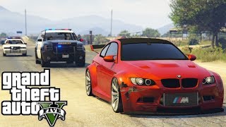 GTA V : FUGA ÉPICA DA POLICIA DE BMW M3 : GTA 5 MODS