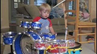 "The Early Years" of child drummer LOGAN ROBOT GLADDEN - from Age 1 through Kindergarten!!
