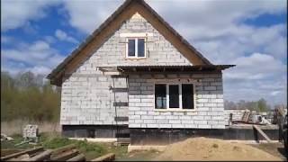Строительство дома  своими руками.Видеообзор.