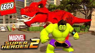 Lego Marvel SuperHeroes 2 #94 - DINOSSAURO E HULK COREANO | (Champions DLC)