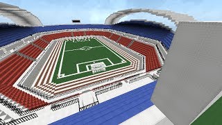 Minecraft Construcción de estadio de fútbol (cámara rápida)