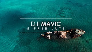 DJI MAVIC / 5 FREE CINEMATIC LUTS