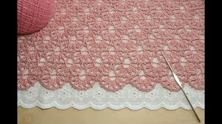 Идеальный УЗОР ДЛЯ ЮБКИ вязание крючком мастер-класс crochet pattern for skirt