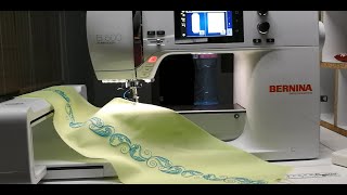 Вышиваем на BERNINA: Бордюр в MegaHoop+PinPoint