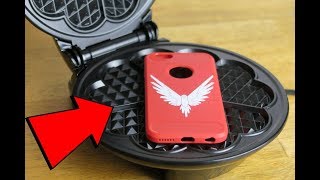 EXPERIMENT WAFFLE IRON vs LOGAN PAUL MERCH (Maverick merch)