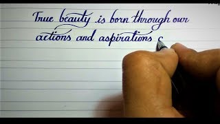 Beautiful English handwriting styles | English handwriting cursive styles #17