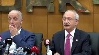KEMAL KILIÇDAROĞLU TÜRK -İŞ GENEL BAŞKANI ERGÜN ATALAY'I ZİYARET ETTİ 31/07/2019