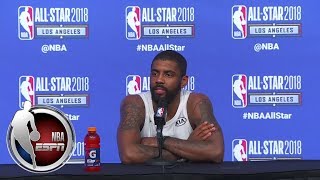 Kyrie Irving reacts to playing with LeBron James, Kevin Durant and Russell Westbrook | ESPN
