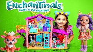 Энчантималс дом Данессы Оленни /Unboxing enchantimals house