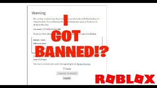 I GOT BANNED!? (ROBLOX)