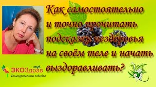Как самостоятельно и точно прочитать подсказки нездоровья на своём теле и начать выздоравливать?