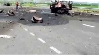 13.07.14 Развязка на Лутугино ( Жаренный укроп по Лугански ).