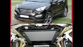 Hyundai Santa fe снятие обивки потолка