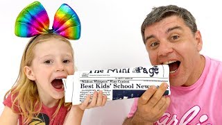 Настя играет с папой в челлендж шоколадными овощами