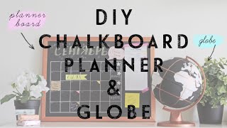 DIY Глобус и Доска пленнер / DIY Globe & Chalkboard planner | Beauty Blanc
